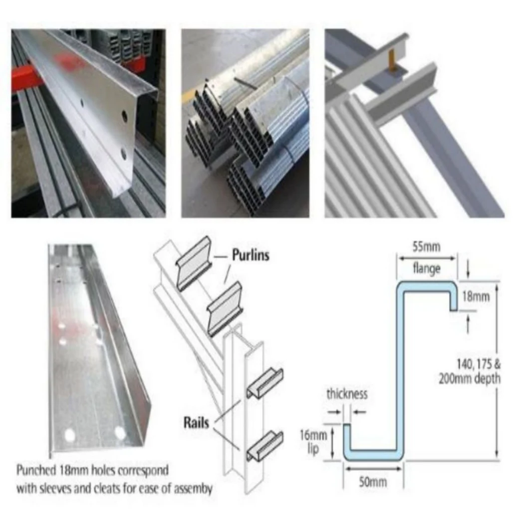 Xn Automatic C Purlin Cold Roll Forming Machine High Speed Steel C Channel Machine