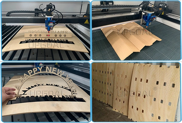 Non-Metal Material Live Focus CO2 Laser Cutting Machine for Curving Wood Plate with Ruida Live Focus System /Rdworks Software 900*600mm