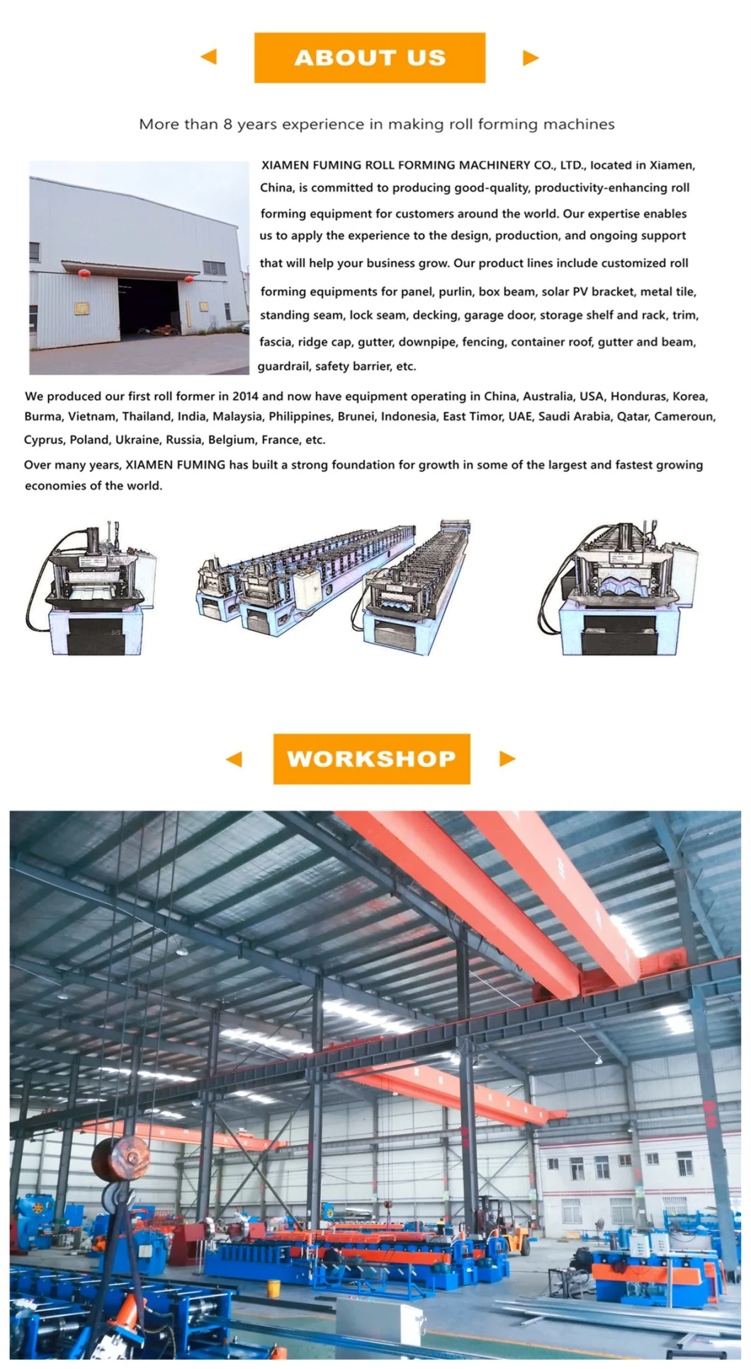 Roll Forming Machine for Cu Purlin