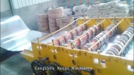 Macchina per la formatura di rulli per pavimenti in metallo Macchine per la produzione di lamiere per pavimenti in acciaio